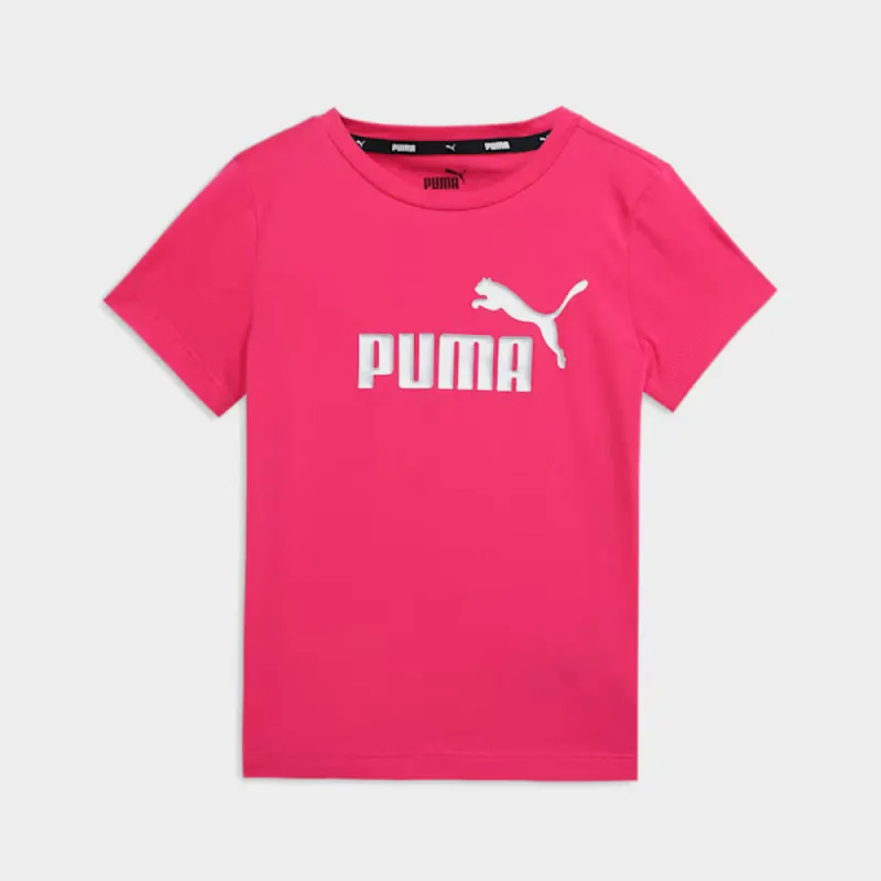 Puma Womens Essential Metallic Logo Tee Pink _ 181243 _ Pink sold by Tekkie Town