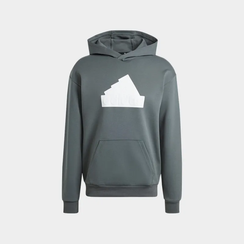 Adidas Mens Future Icons Badge of Sport Hoodie Green  _ 180828 _ Green sold by Tekkie Town