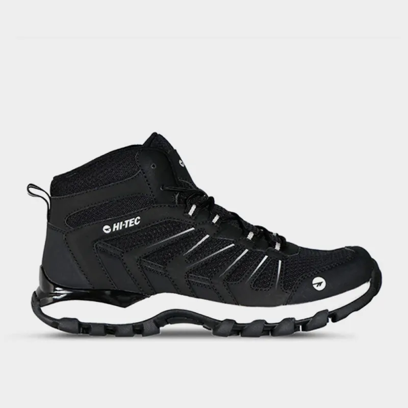 Hi-Tec Mens Grand Paradiso Mid Outdoor Sneaker Black/White _ 174133 _ Black sold by Tekkie Town