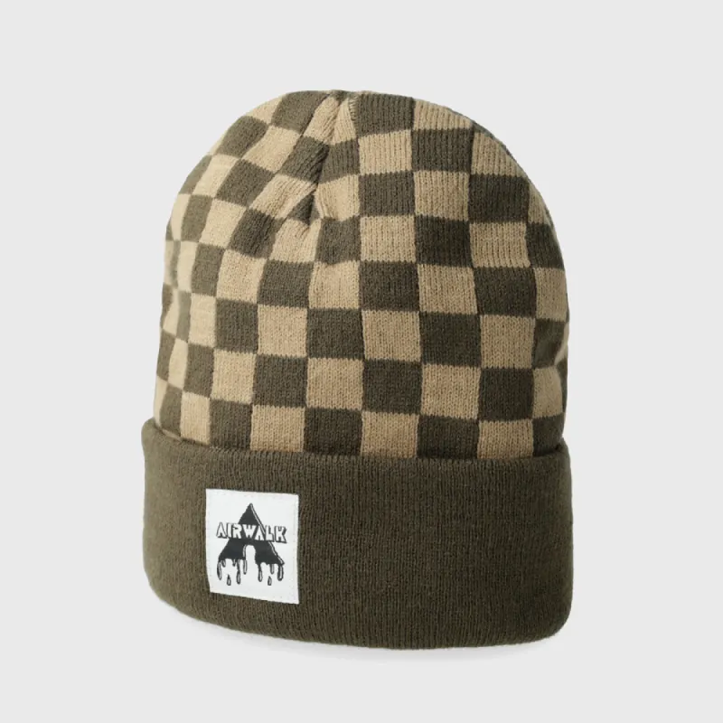 Airwalk Unisex Checkerboard Beanie Green/Multi _ 181397 _ Green made by Airwalk