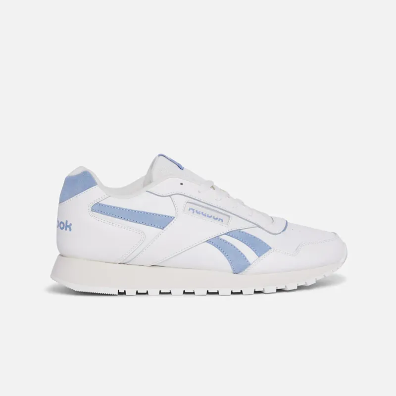 Reebok Mens Glide Sneaker White/blue _ 181479 _ White sold by Tekkie Town