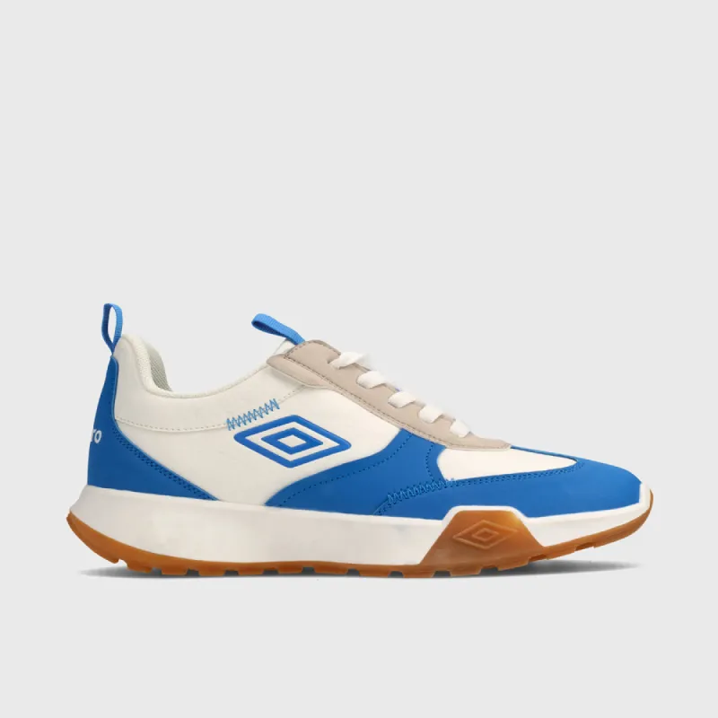 Umbro Mens Mosley Sneaker White/Blue _ 180035 _ White sold by Tekkie Town