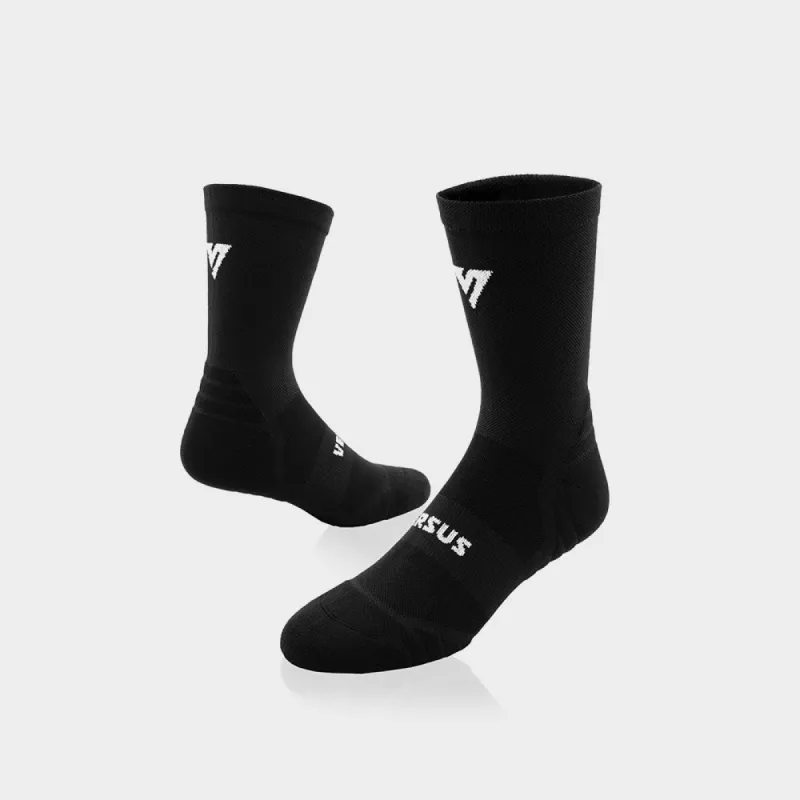 Versus Unisex Classic Black Active Crew Sock Black/White _ 182833 _ Black sold by Tekkie Town