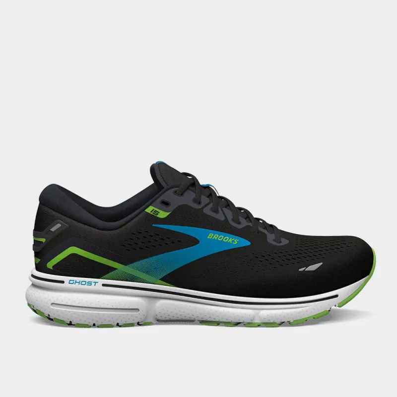 Brooks Mens Ghost 15 Performance Running Black Blue _ 180754 _ Black made by Brooks