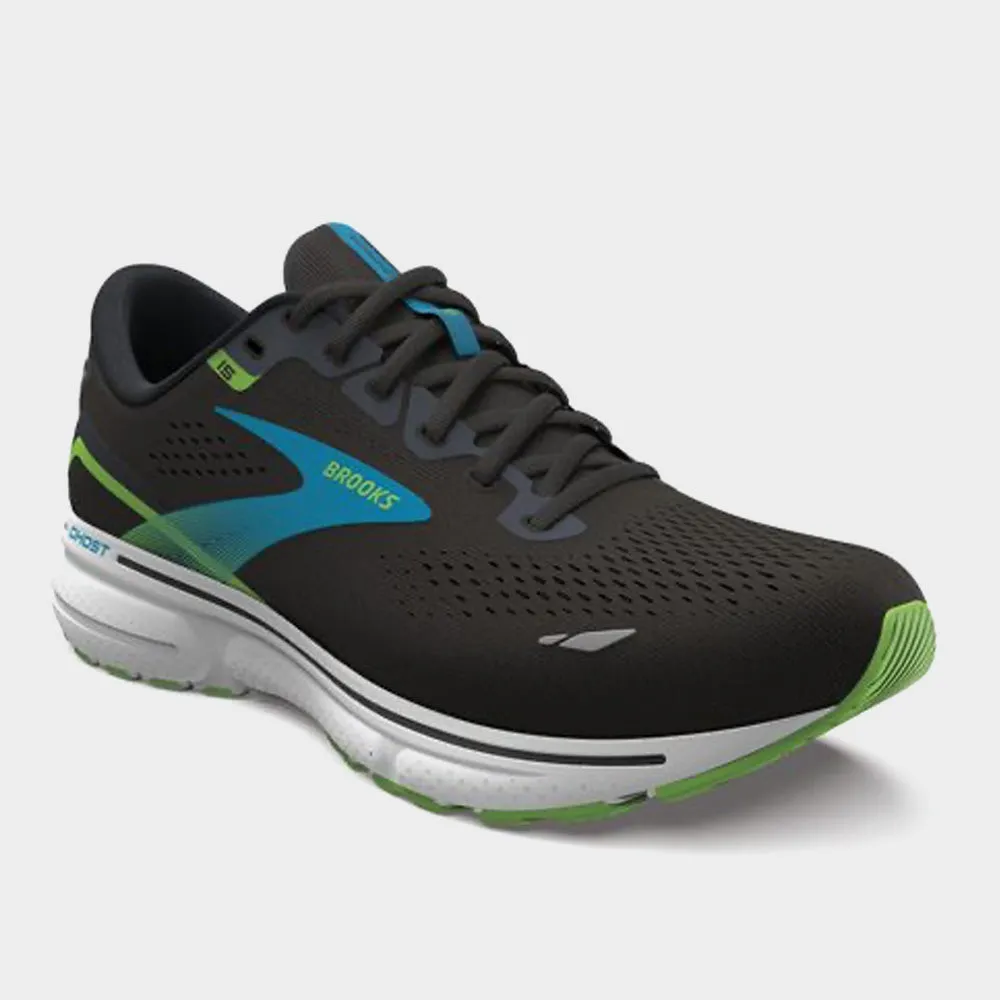 Brooks Mens Ghost 15 Performance Running Black Blue _ 180754 _ Black sold by Tekkie Town product image thumbnail 4
