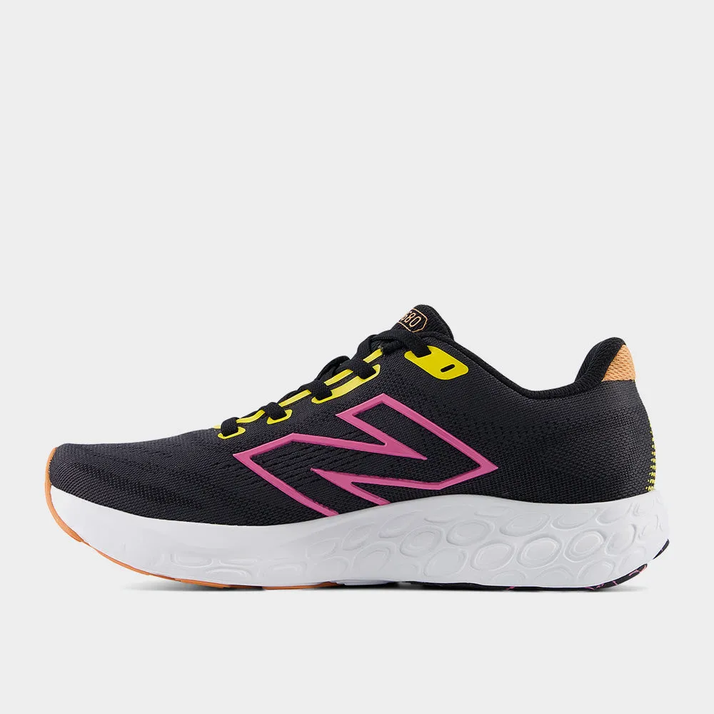 ゆみ New Balance Womens W680CM8 Performance Running Black/pink _