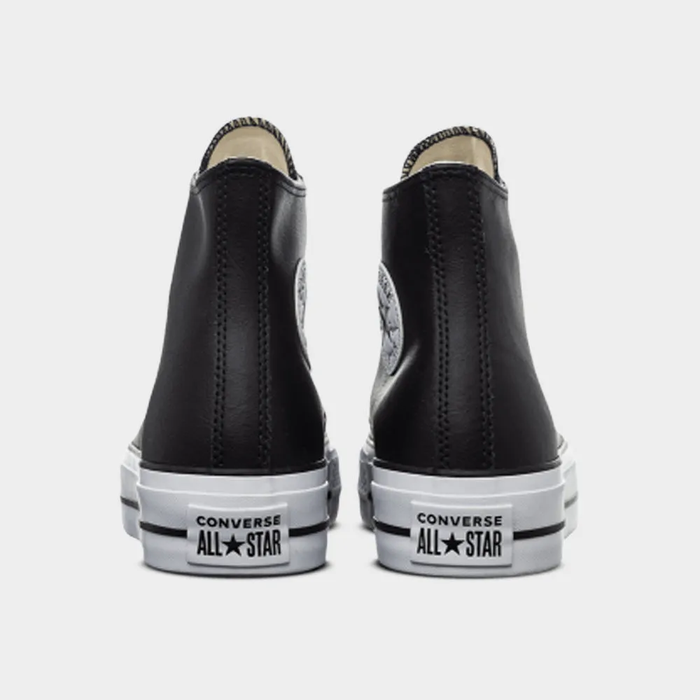 Converse Womens Chuck Taylor All Star Leather Platform High Top sneakers Black sold by Tekkie Town product image thumbnail 3