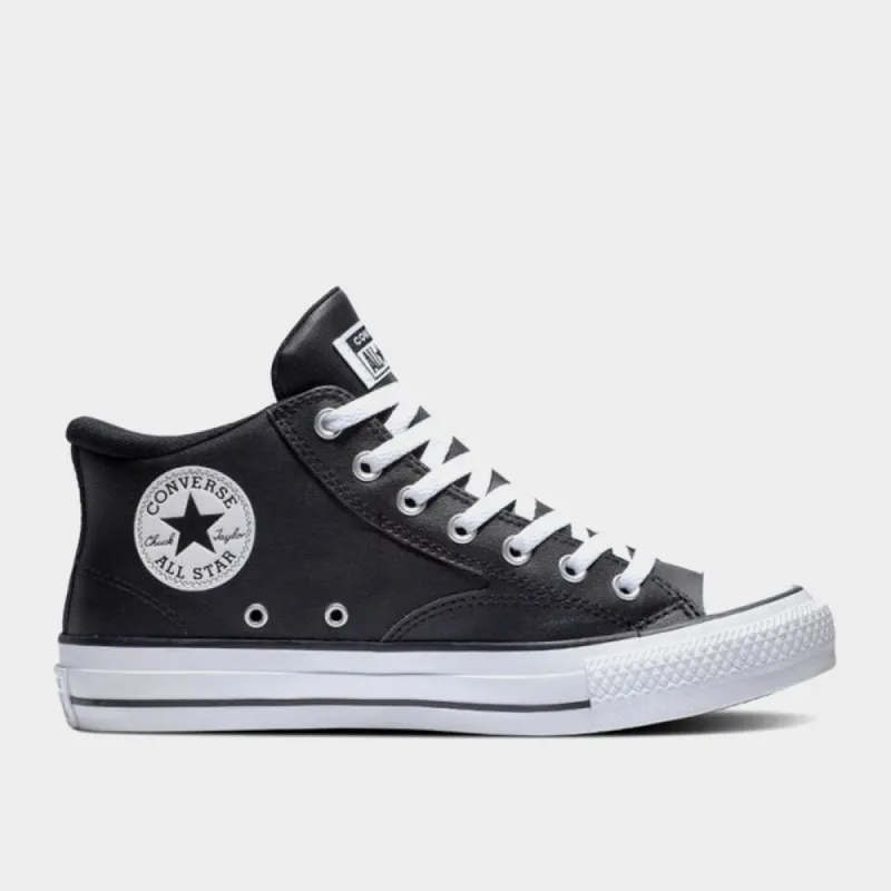 Converse Mens Chuck Taylor All Star Malden Street Faux Leather Black/White _ 180958 _ Black sold by Tekkie Town