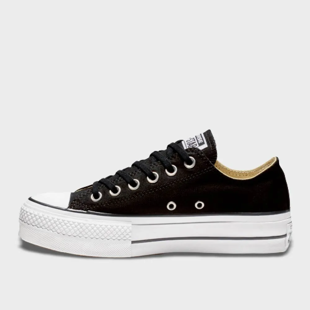 Converse Womens All Star Platform Low Top Sneakers Black sold by Tekkie Town product image thumbnail 2