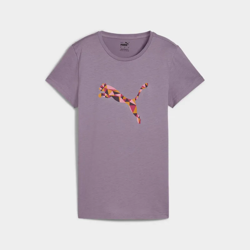 Puma Womens Graphics Cat Tee Purple _ 182021 _ Purple sold by Tekkie Town
