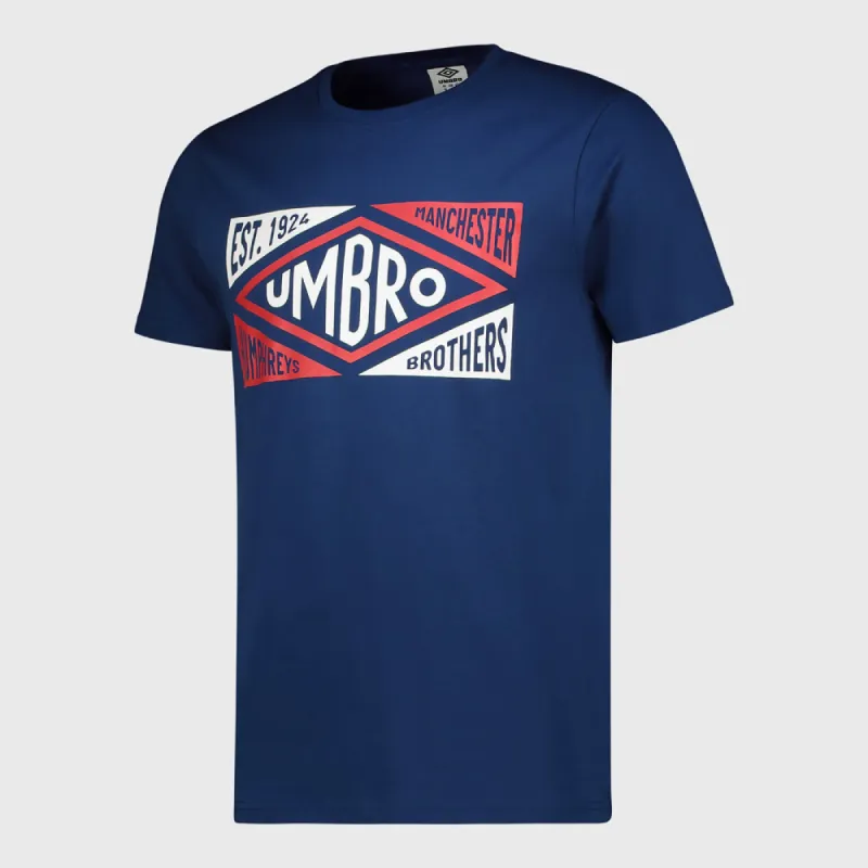 Umbro Mens Origins Tee Blue/Multi _ 181216 _ Blue made by Umbro