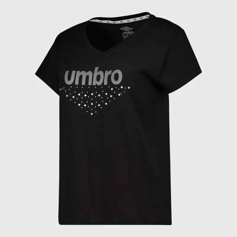 Umbro Womens Estelle Tee Black _ 181161 _ Black sold by Tekkie Town