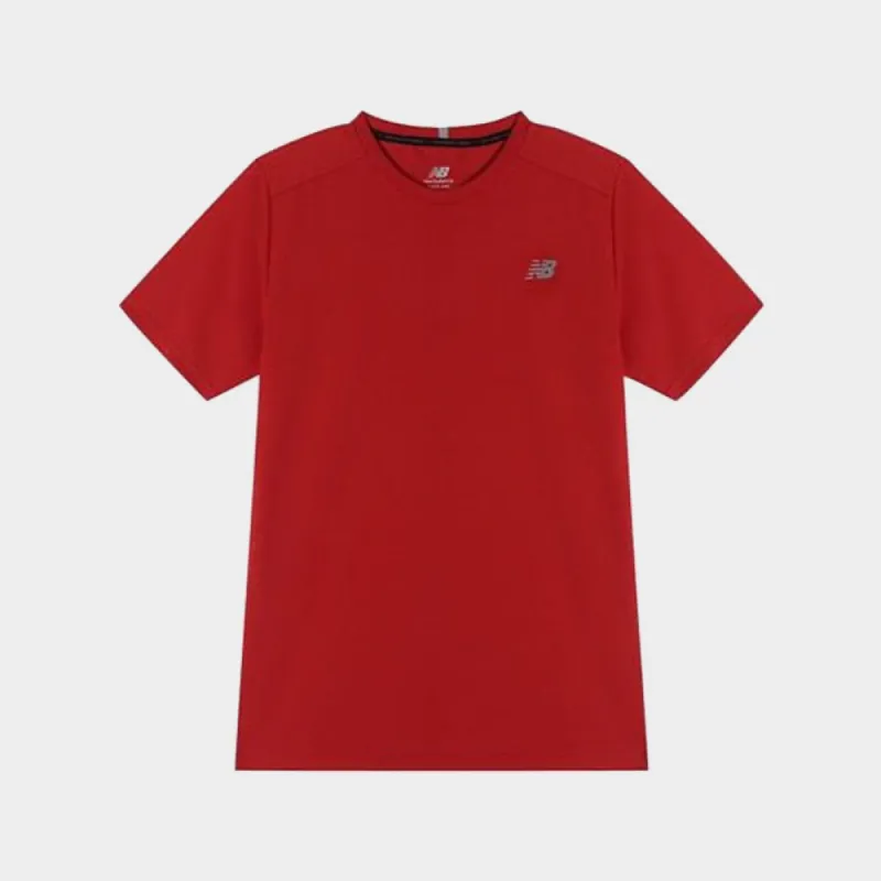 New Balance Mens Core SS Tee Red _ 182001 _ Red sold by Tekkie Town