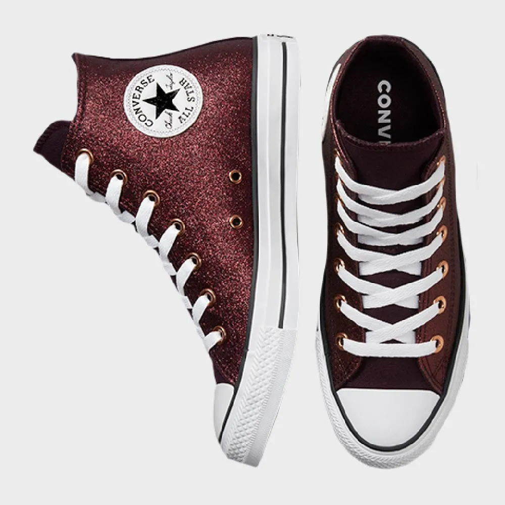Converse Womens Chuck Taylor All Star Forest Glam High Brown/White _ 172690 _ Brown sold by Tekkie Town product image thumbnail 5