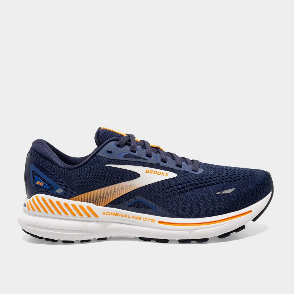 Brooks Mens Adrenaline Gts 23 Performance Running Navy/orange _ 181097 _ Navy sold by Tekkie Town