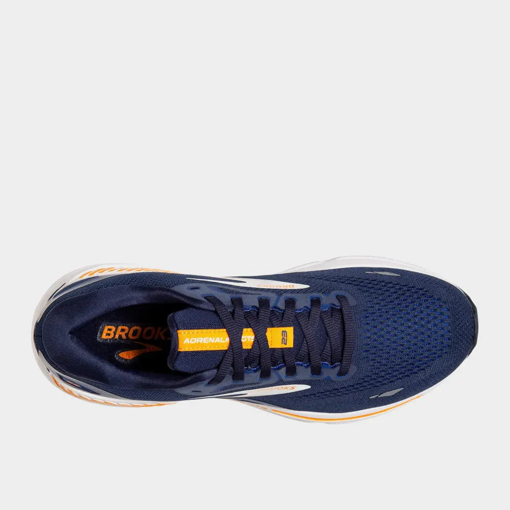Brooks Mens Adrenaline Gts 23 Performance Running Navy/orange _ 181097 _ Navy sold by Tekkie Town product image thumbnail 2