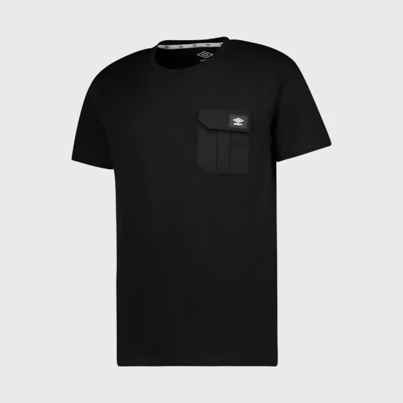 Umbro Mens Mount Graphic Tee Black _ 180089 _ Black sold by Tekkie Town