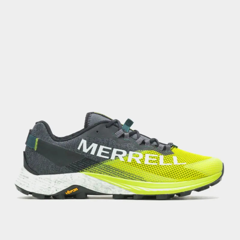 Merrell Mens Mtl Long Sky 2 Trail Running Shoe Grey/Yellow _ 173932 _ Grey sold by Tekkie Town