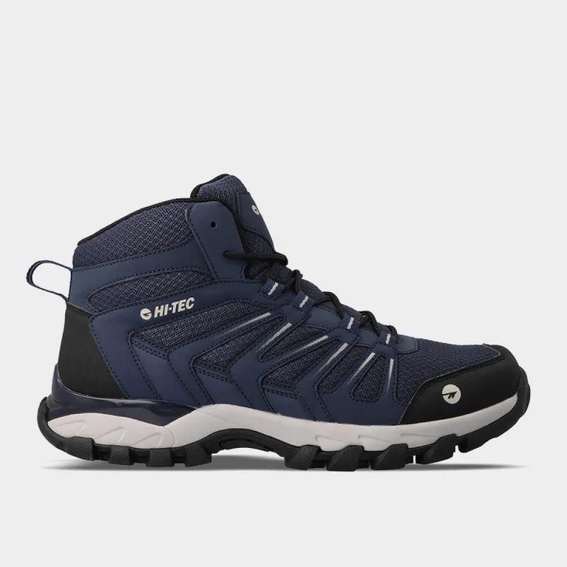 Hi-Tec Mens Grand Paradiso Mid Blue/Black _ 174137 _ Blue sold by Tekkie Town
