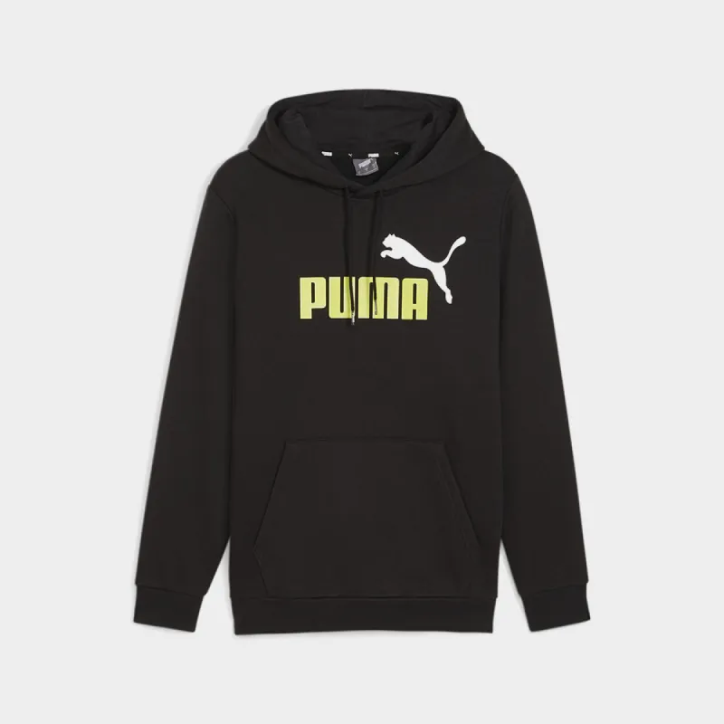 Puma Mens Essential 2 Color Big Logo Hoodie Black/Multi _ 181384 _ Black sold by Tekkie Town