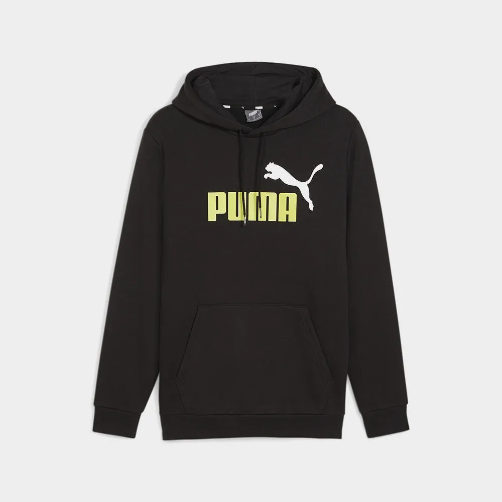 Puma Mens Essential 2 Color Big Logo Hoodie Black/Multi _ 181384 _ Black sold by Tekkie Town