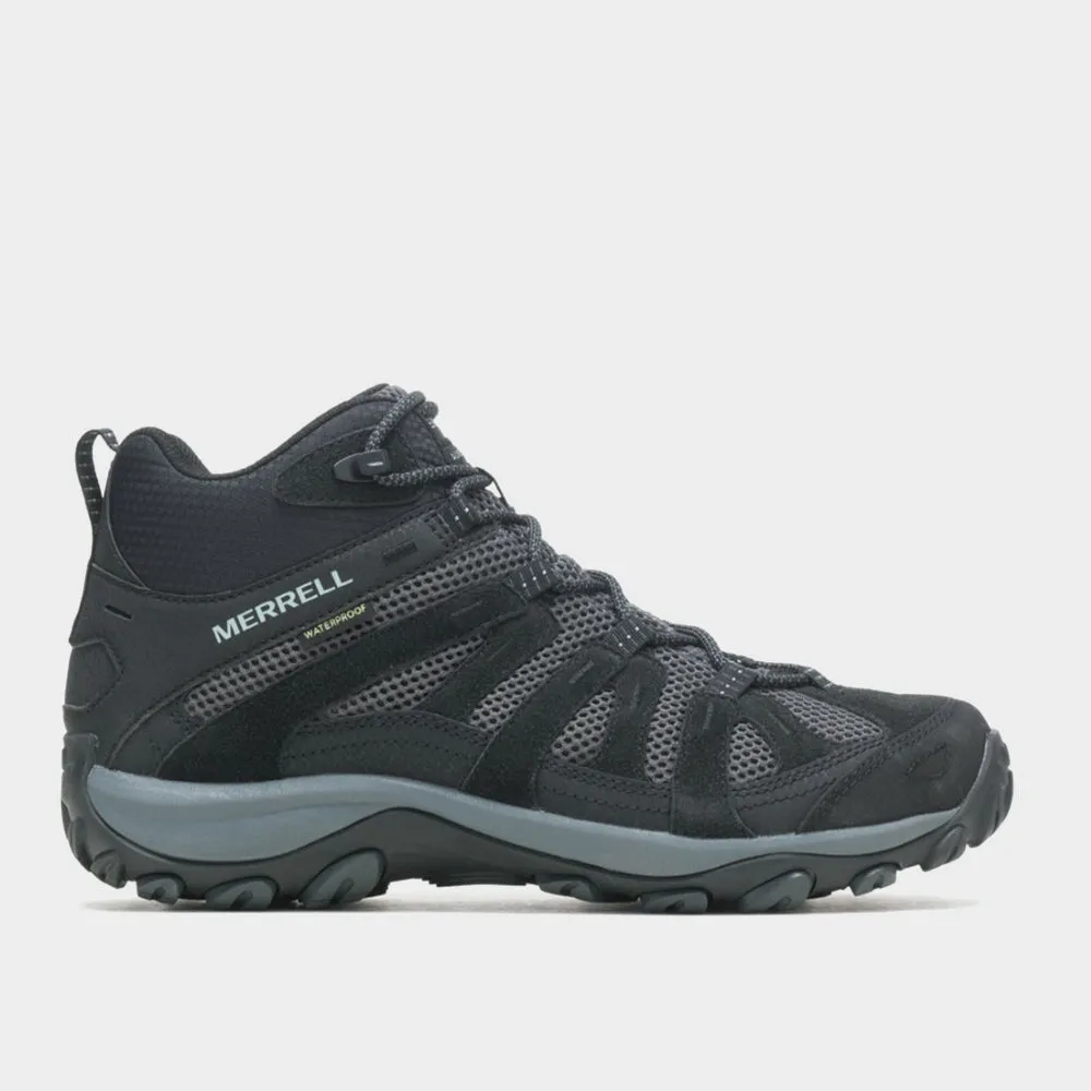 Merrell Mens Alverstone 2 Mid WP Hiking Boot Black _ 180086 _ Black sold by Tekkie Town