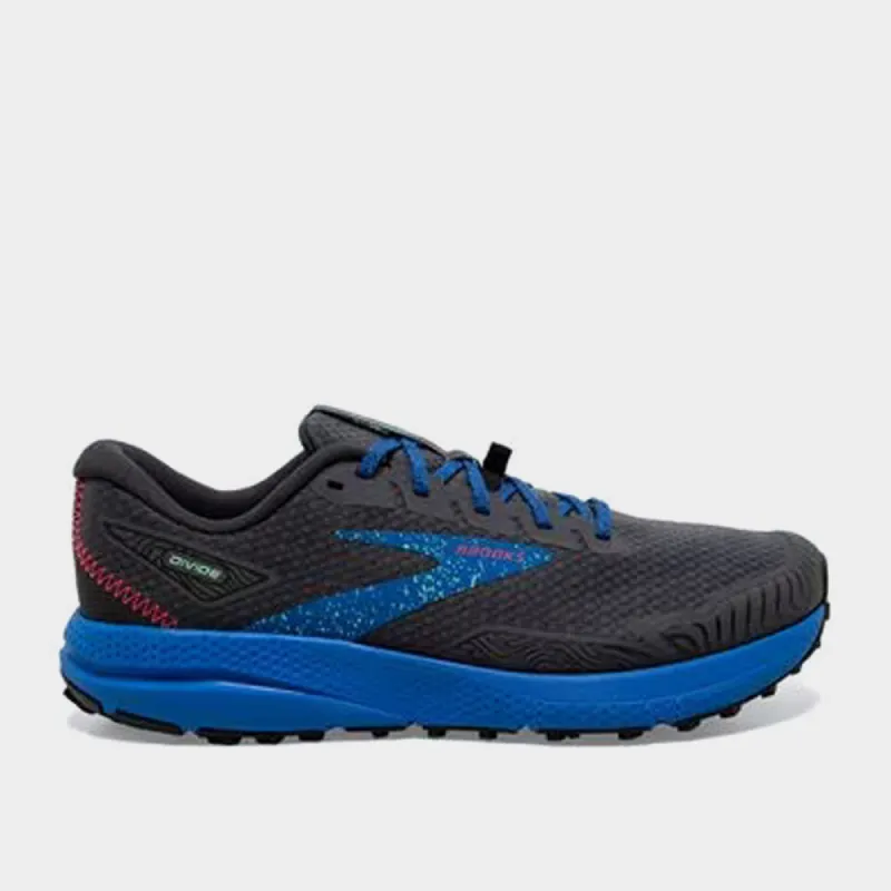 Brooks Mens Divide 4 Trail Running Black/blue _ 181100 _ Black made by Brooks