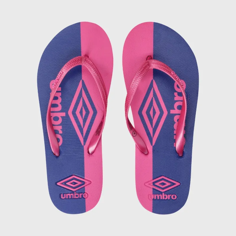 Umbro Womens Linear Diamond Thong Pink/Blue _ 180049 _ Pink sold by Tekkie Town