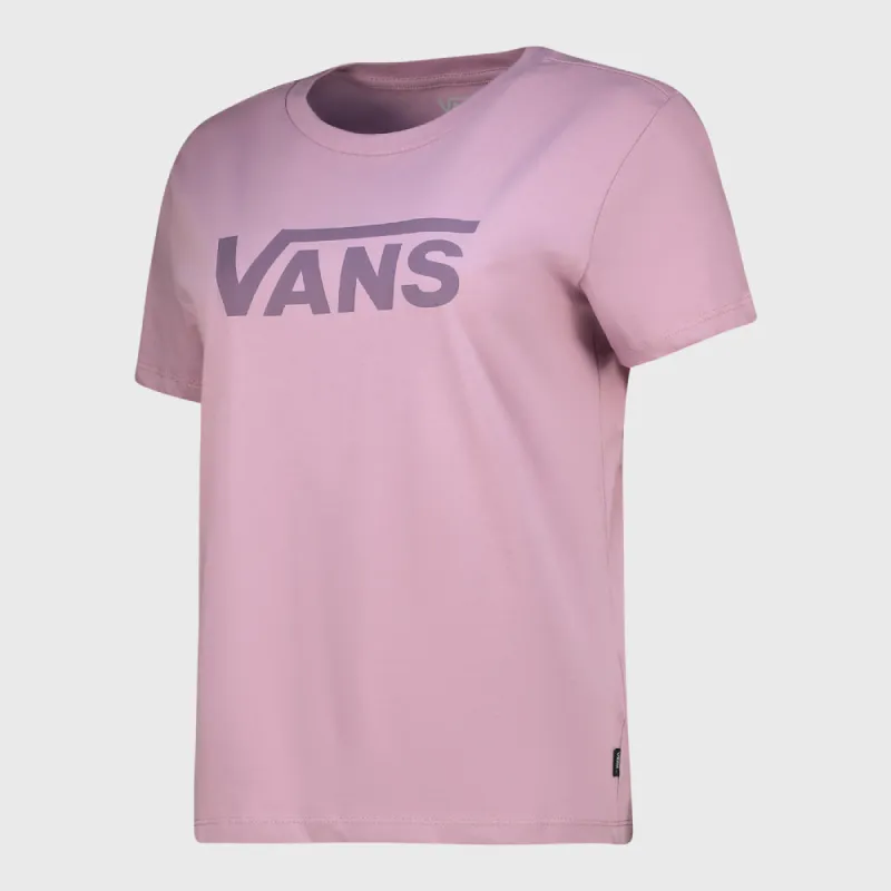 Vans Womans Drop V SS Crew T-Shirt Purple _ 182726 _ Purple sold by Tekkie Town