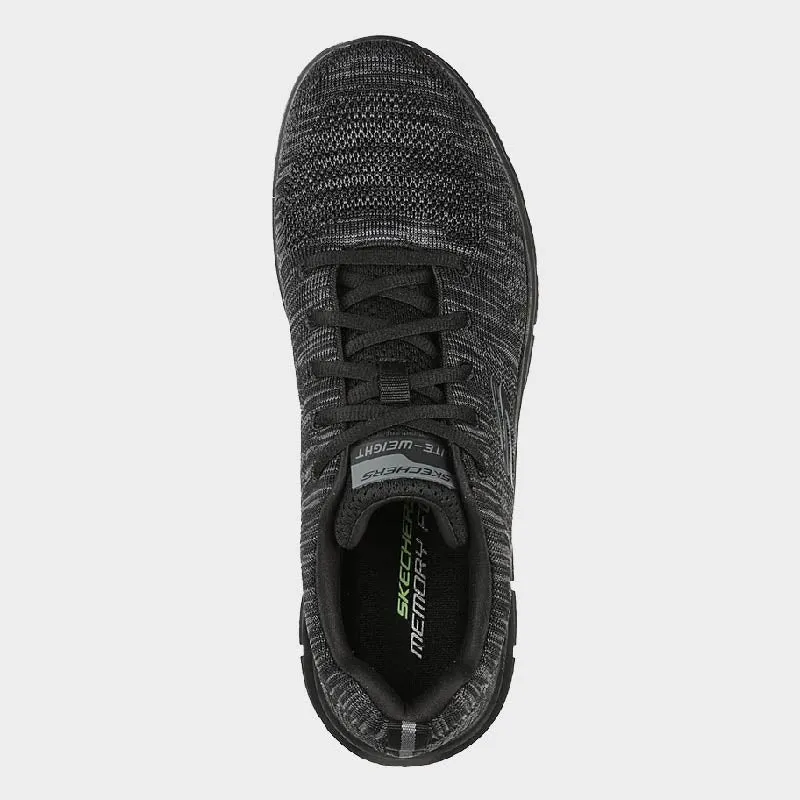 Skechers Mens Track Sneakers Black _ 172142 _ Black sold by Tekkie Town product image thumbnail 4