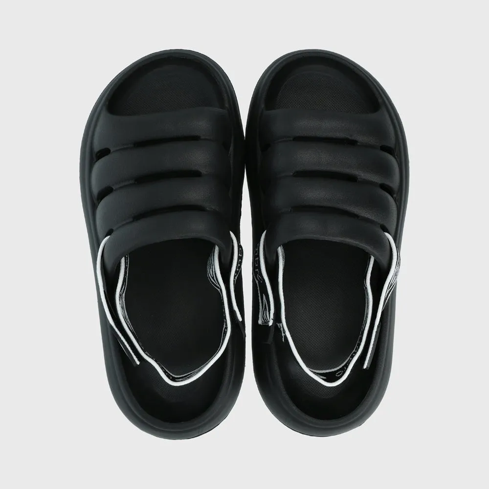 Umbro Womens Slide Backstrap Sandal Black/White _ 174099 _ Black sold by Tekkie Town