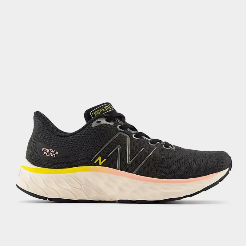 New Balance Women's Fresh Foam X Evoz V3 Performance Running Black/yellow _ 180798 _ Black sold by Tekkie Town