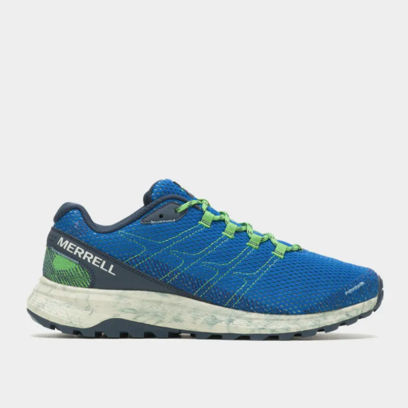 Merrell Mens Fly Strike Trail Running Shoe Blue/Multi _ 173520 _ Blue sold by Tekkie Town