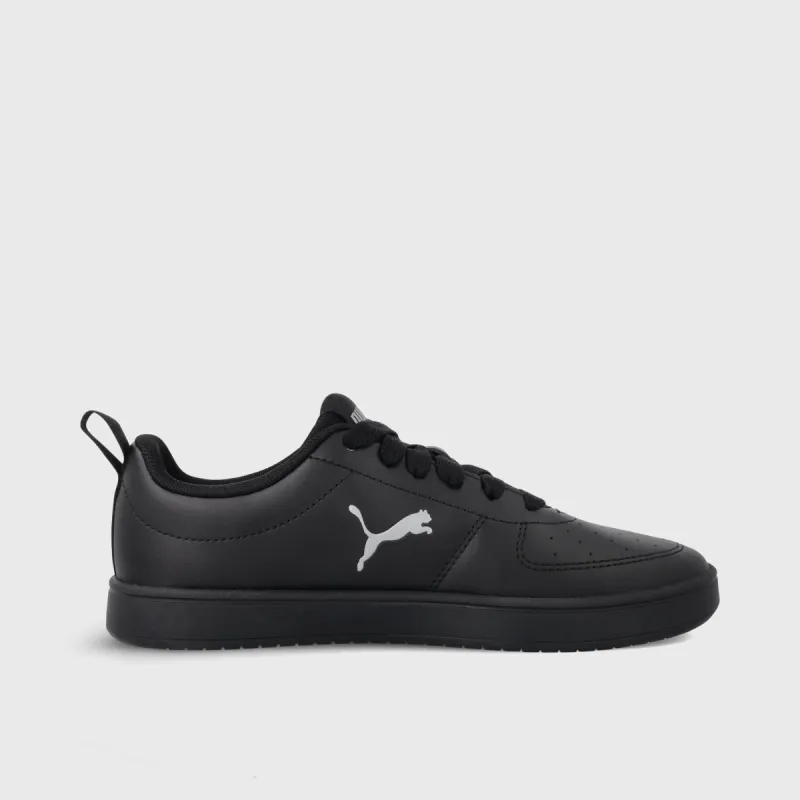Puma Women's Rickie Cat Sneaker Black/silver _ 181795 _ Black sold by Tekkie Town