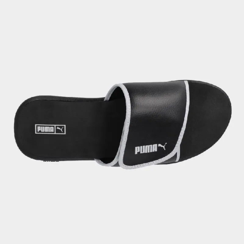 Sporty V Slide _ 172756 _ Black sold by Tekkie Town