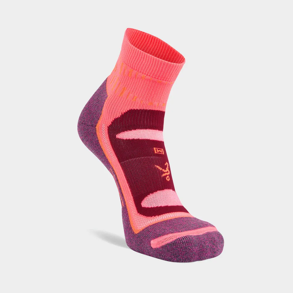 Balega Unisex Anklet Blister Resist Running Sock Pink/Multi _ 180813 _ Pink sold by Tekkie Town
