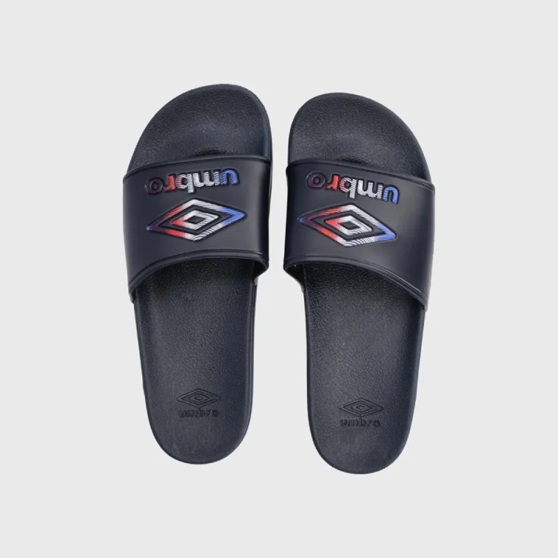 Umbro Mens Comfort Slide Black/White _ 182087 _ Black | Parallel