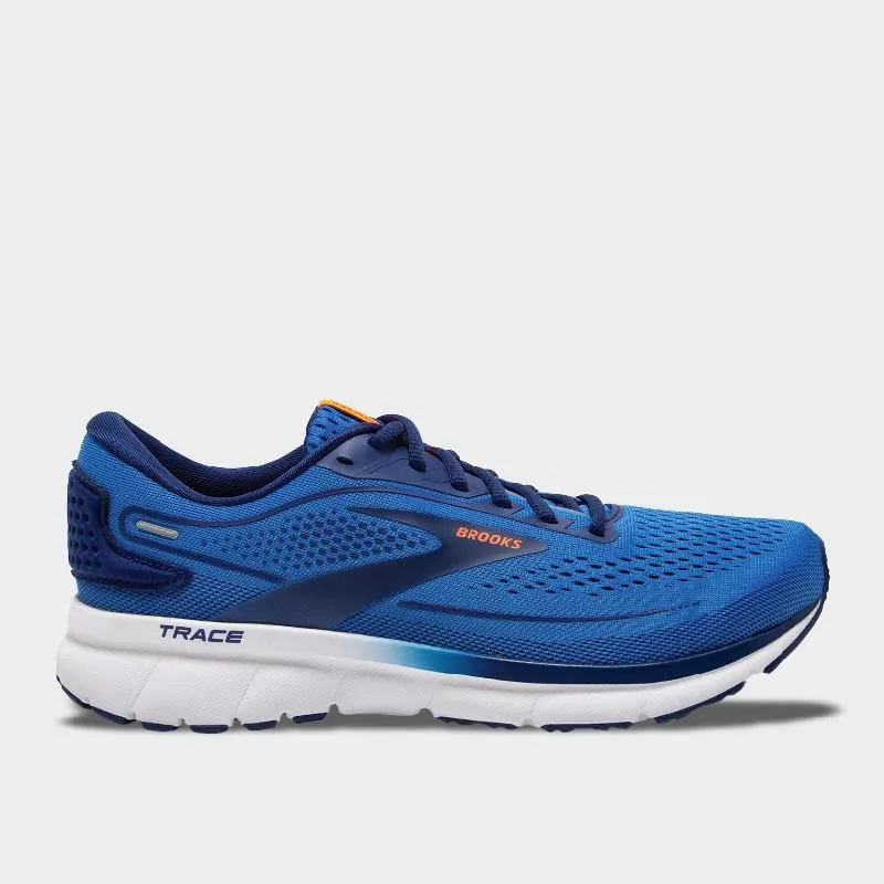 Brooks Mens Trace Running Sneaker Blue/Multi _ 171369 _ Blue sold by Tekkie Town