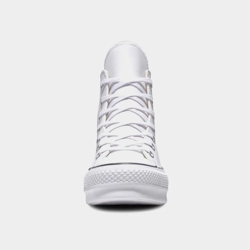 Converse Womens All Star Leather Platform High Top Sneakers White sold by Tekkie Town product image thumbnail 4