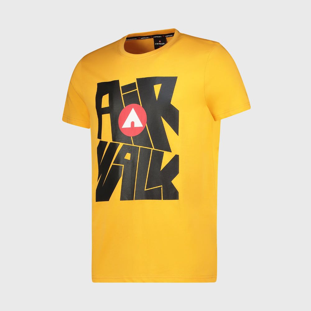 Airwalk Men's Kick Flip Tee Yellow sold by Tekkie Town