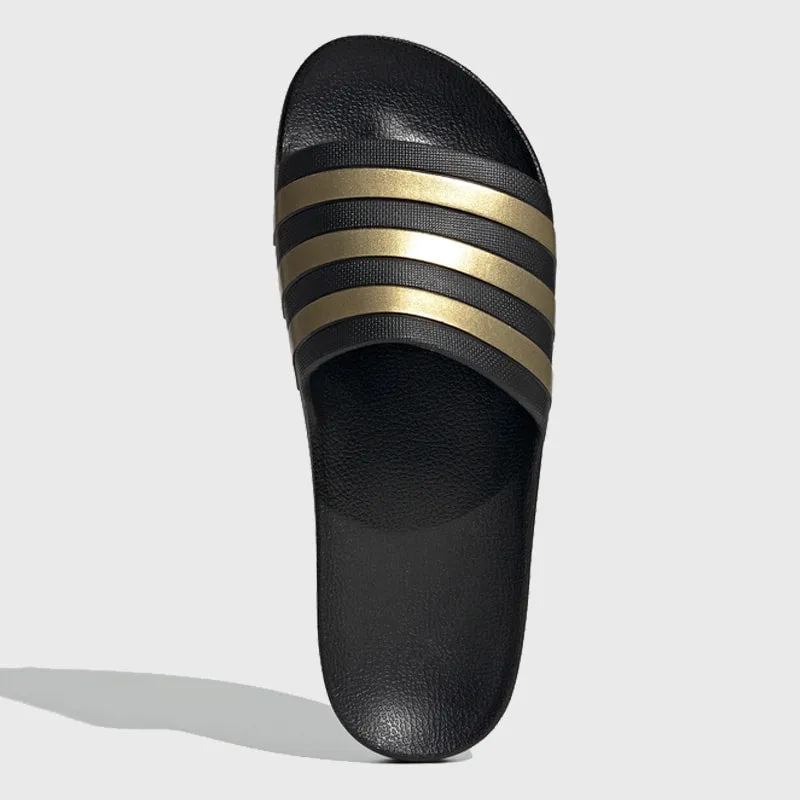 Adidas Unisex Adilette Aqua Sandal Black/Gold _ 168138 _ Black sold by Tekkie Town product image thumbnail 3