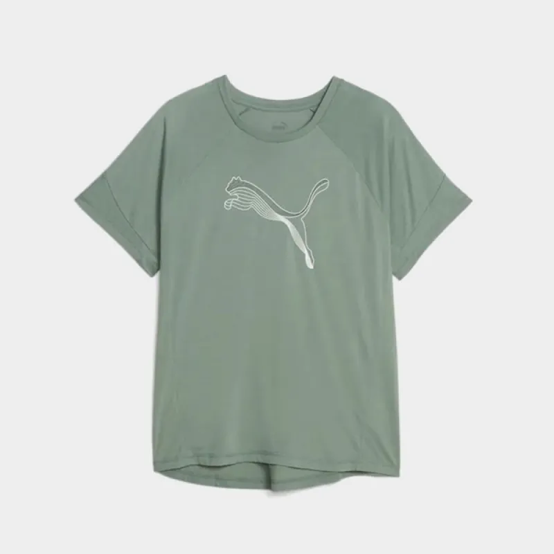 Puma Womens Evostripe Tee Green _ 173766 _ Green sold by Tekkie Town