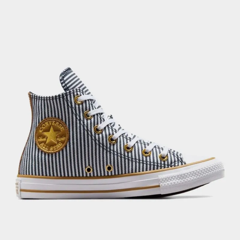 Converse Womens Chuck Taylor All Star Herringbone Stripe Grey/White _ 180963 _ Grey sold by Tekkie Town