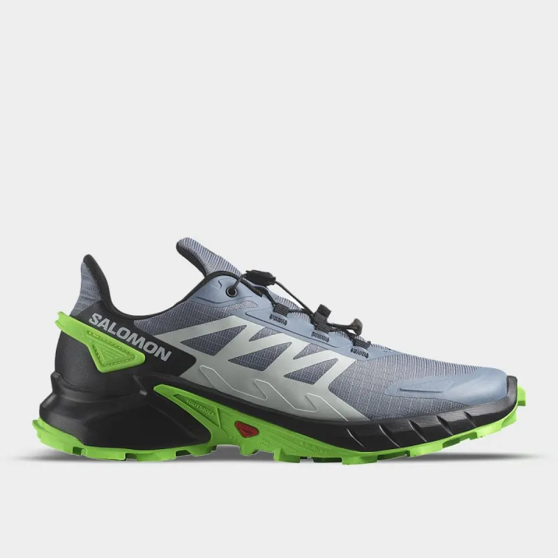 Salomon Mens Supercross 4 Trail Running Grey/green _ 180274 _ Grey sold by Tekkie Town