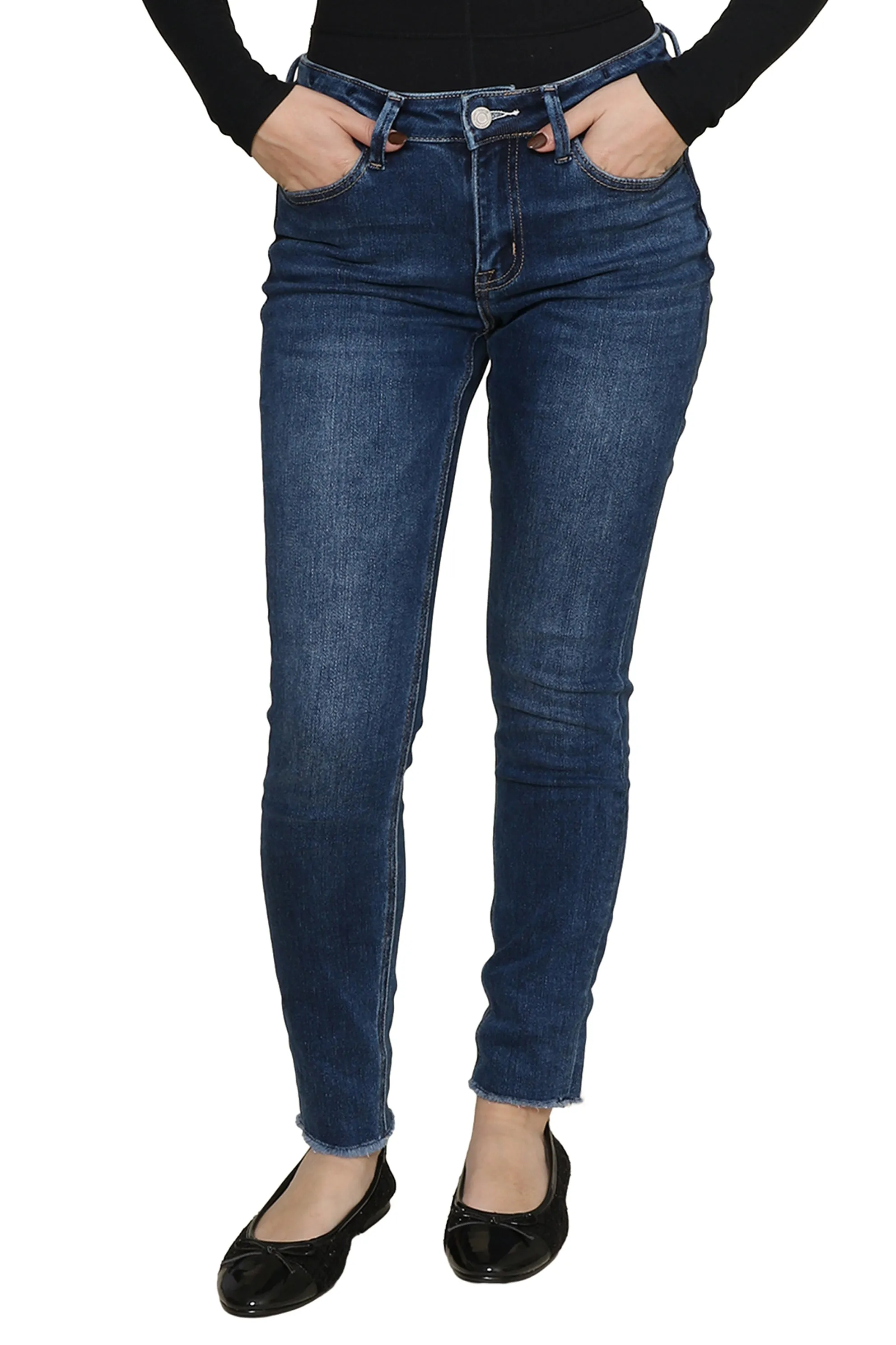 Dark Brew Mid Rise Crop Skinny sold by Mixology