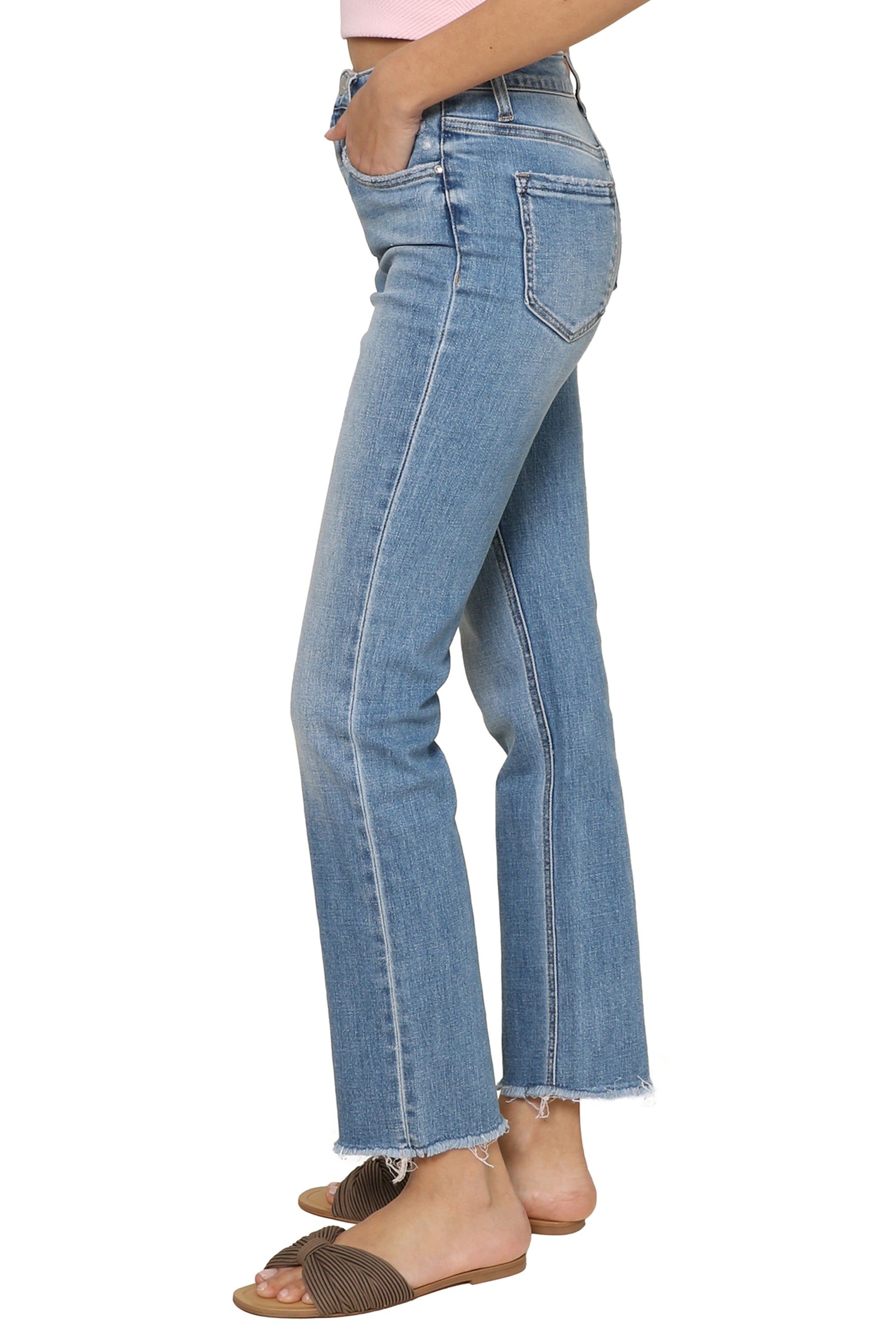 Super High Rise Straight Leg Jeans sold by Mixology product image thumbnail 2