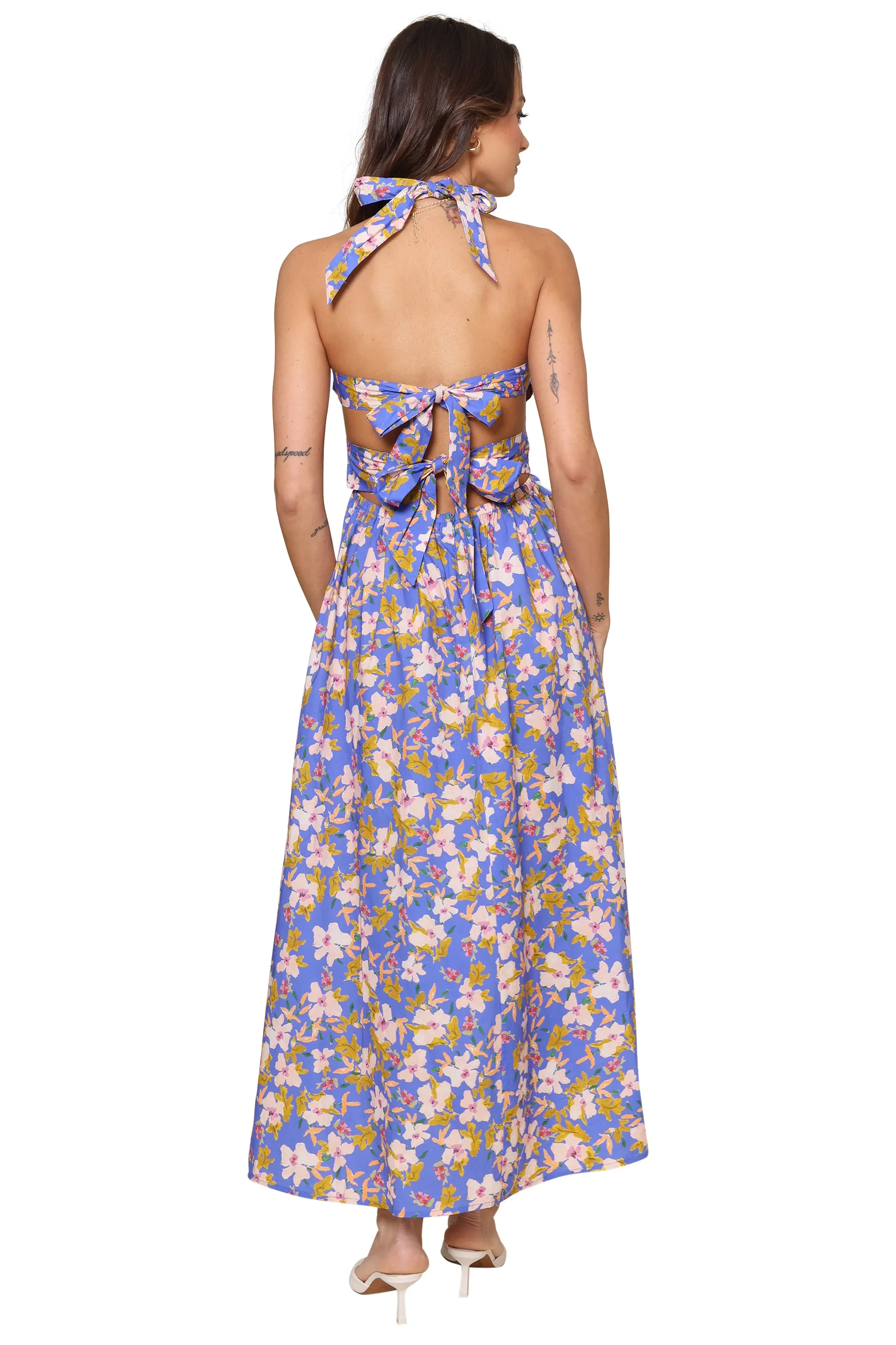Bella Halter Neck Midi Dress sold by Mixology product image thumbnail 3