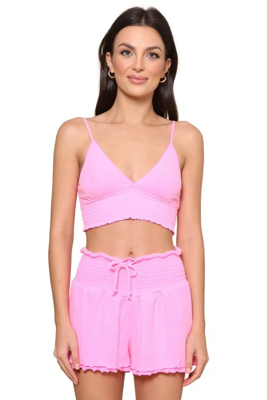 Pretty Smocked Bralette sold by Mixology