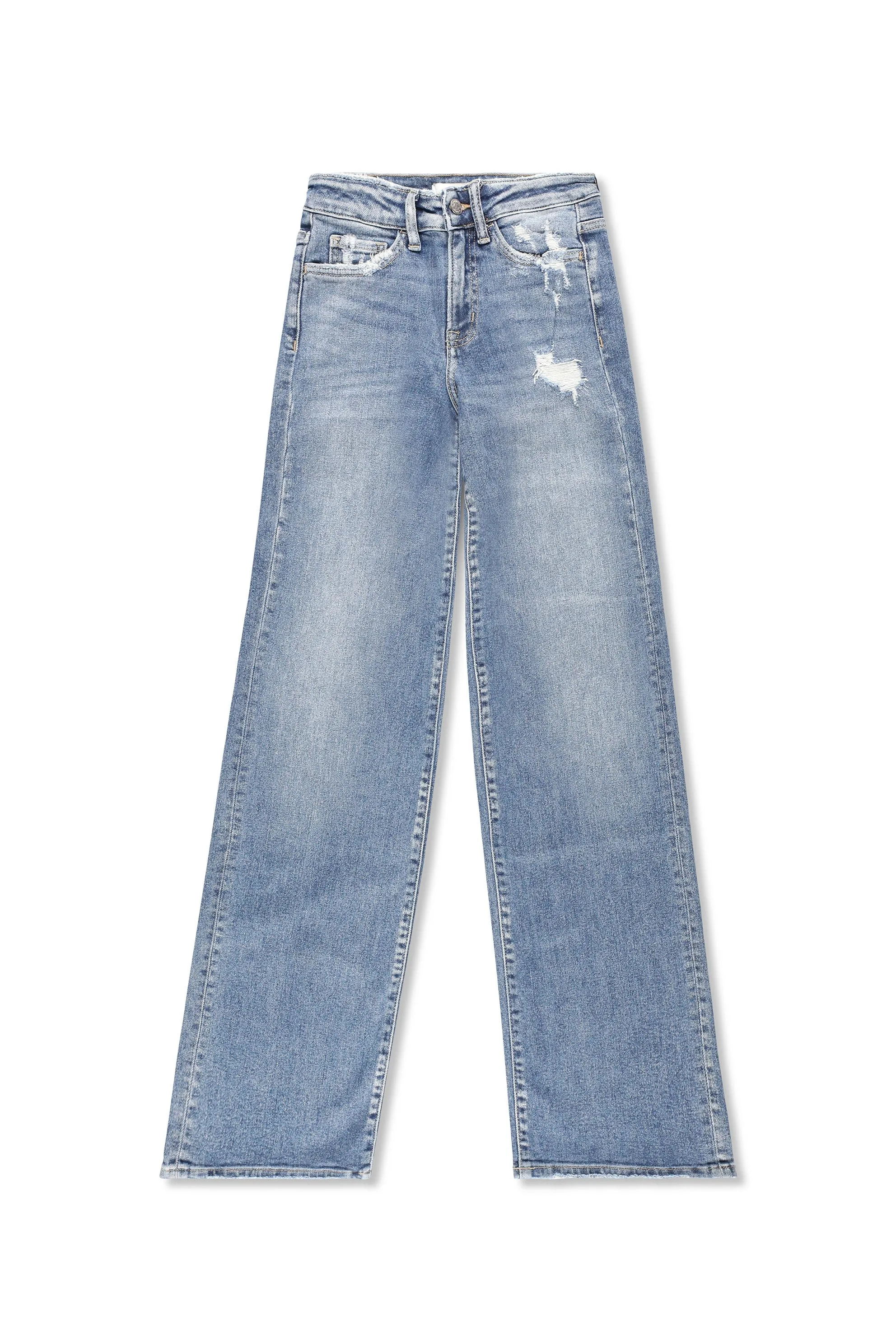 High Rise Slim Wide Leg Jeans sold by Mixology product image thumbnail 2