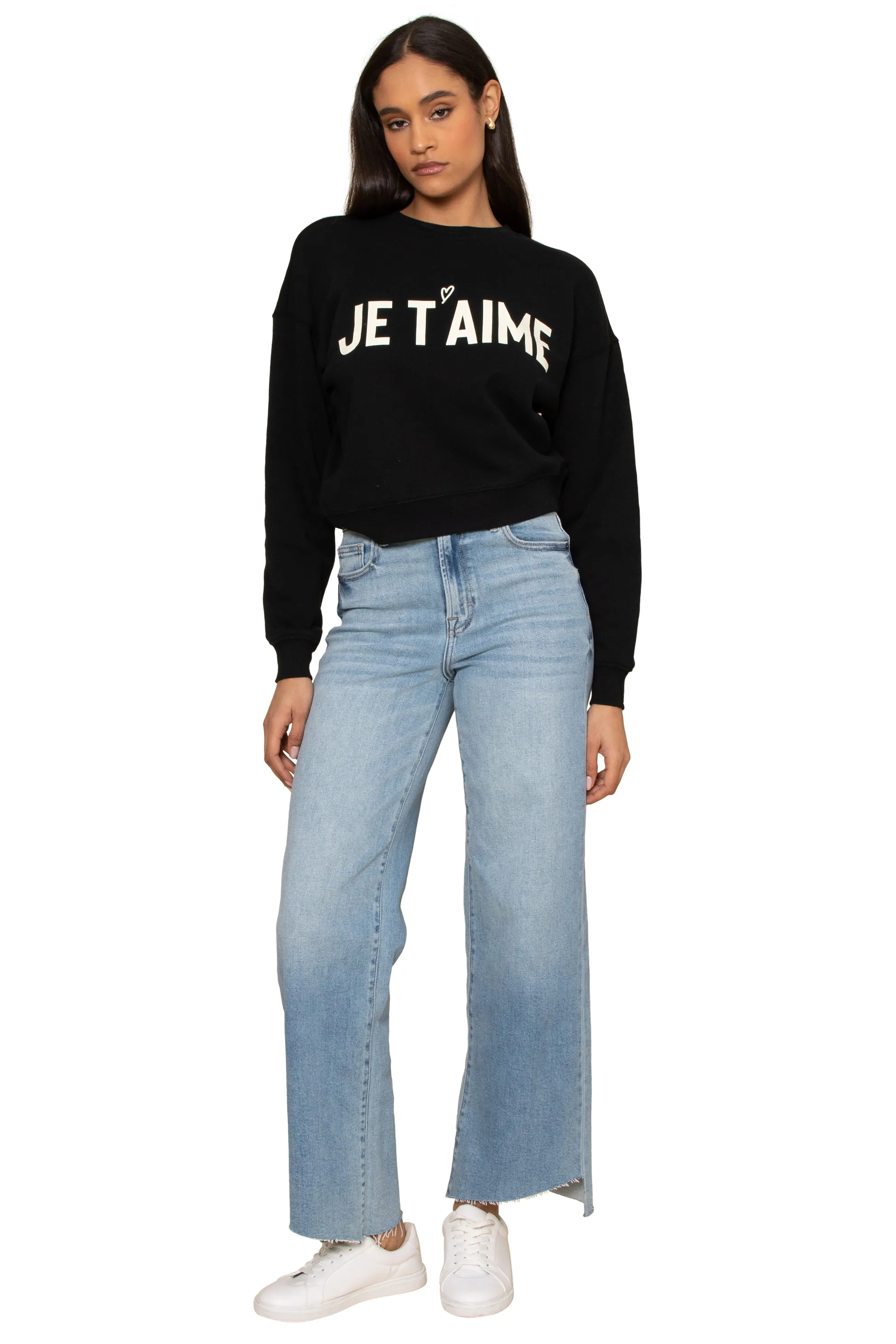 Je T'aime Sweatshirt sold by Mixology product image thumbnail 3